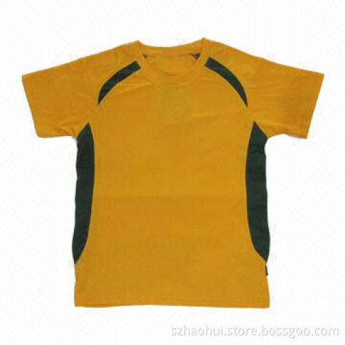 Men's 100% polyester mesh fabric t-shirt